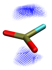 Local surface region corresponding to the pi-hole of ClPO2