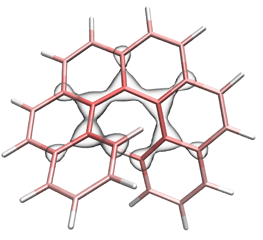 Zeolite atoms coloured according to their charge
