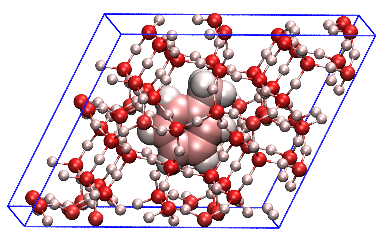 The zeolite-toluene adsorption model