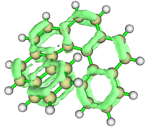 The pi electron distribution of cycloheptatriene