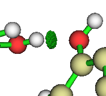 RDG isosurfaces of the molecule showing the domains to be integrated