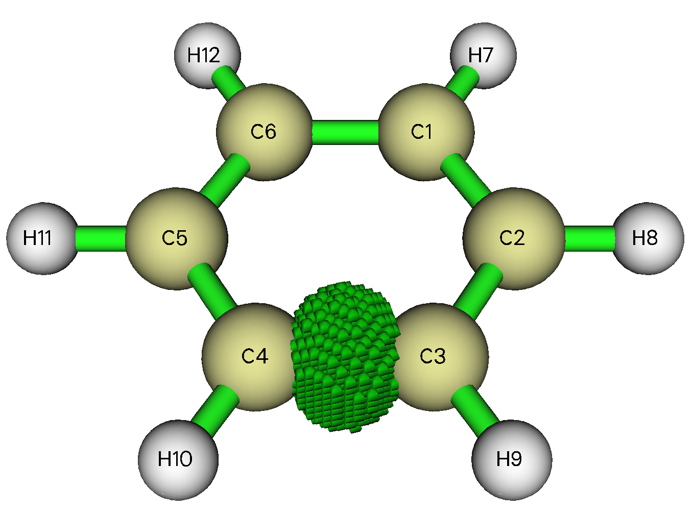 Another domain of the electron density difference