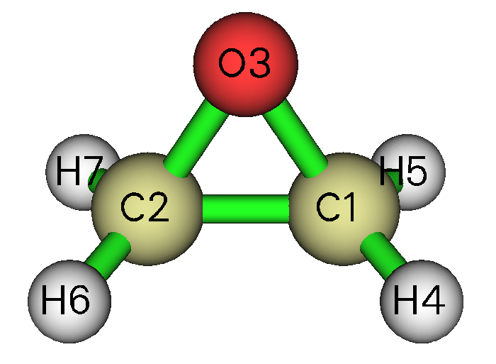 Structure of the molecule used in the fragment interaction analysis