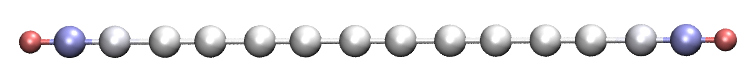 The polyyne molecule used in the TrEsp analysis