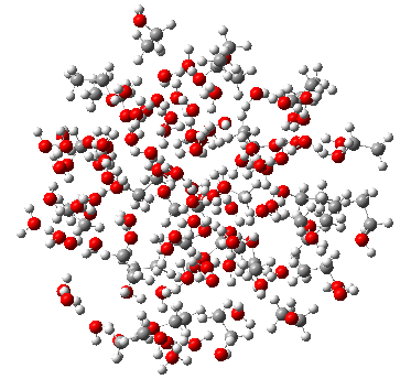The ethanol-water cluster used in this example